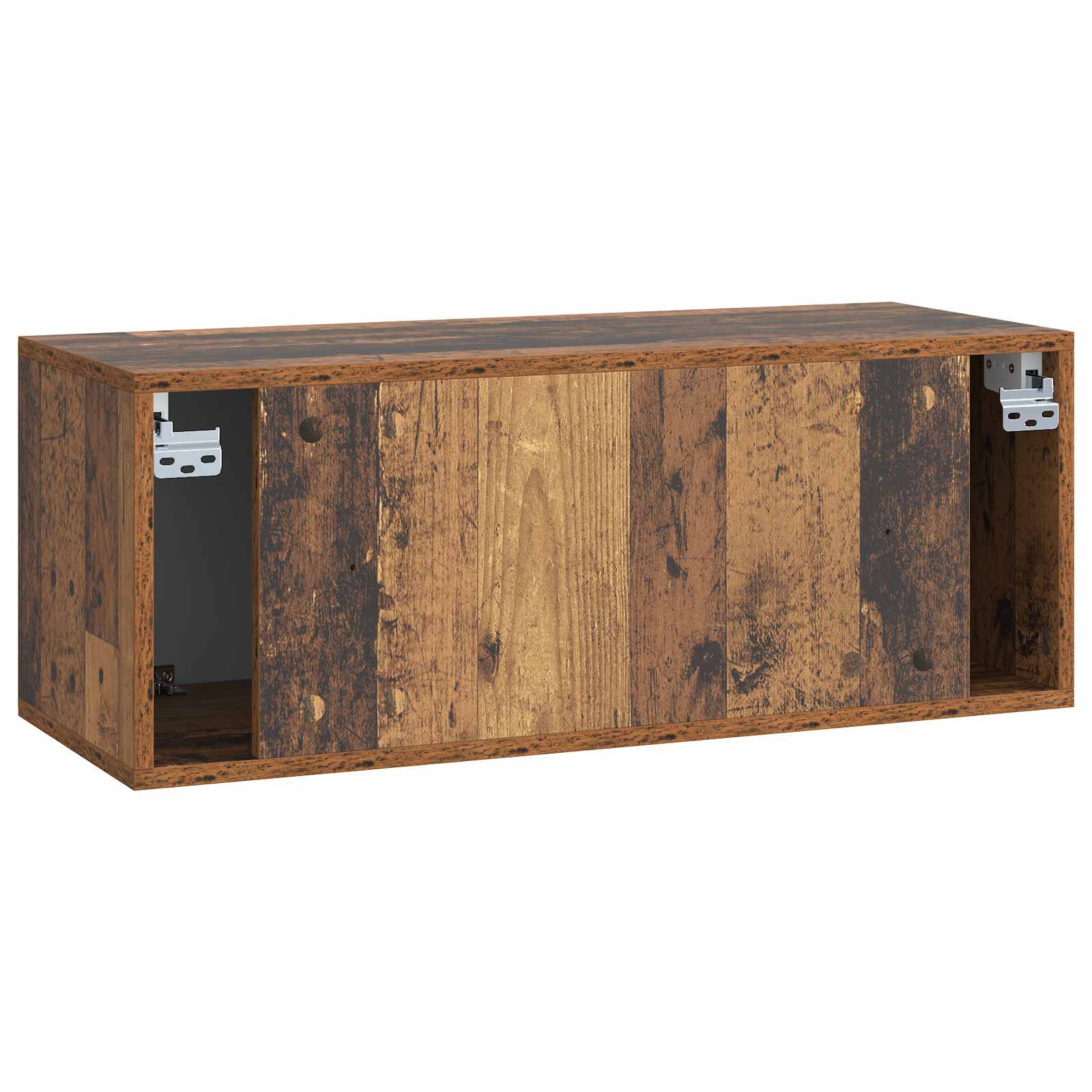 Wandmontierter TV-Schrank 78,5 x 31 x 30 cm Altholz