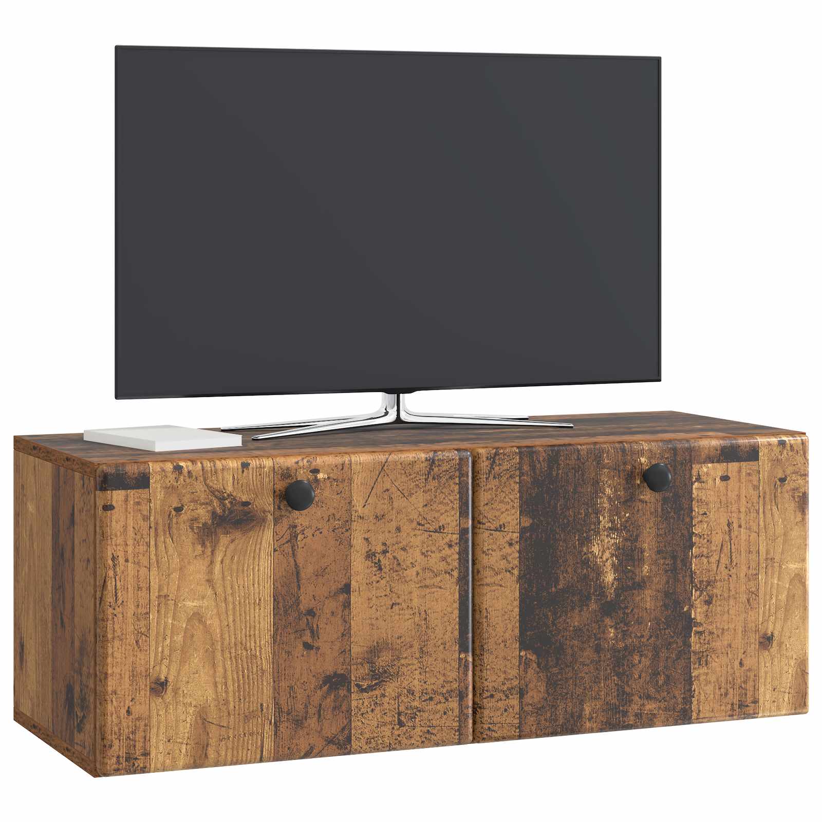 Wandmontierter TV-Schrank 78,5 x 31 x 30 cm Altholz