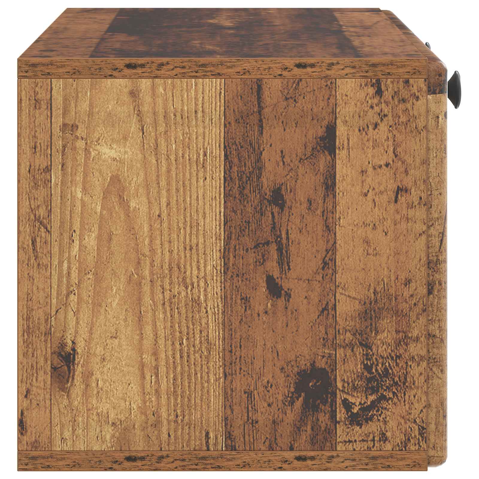 Wandmontierter TV-Schrank 78,5 x 31 x 30 cm Altholz