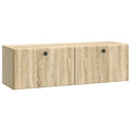 Wandmontierter TV-Schrank 98 x 31 x 30 cm Sonoma-Eiche