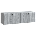 Wandmontierter TV-Schrank 98 x 31 x 30 cm Grau Sonoma