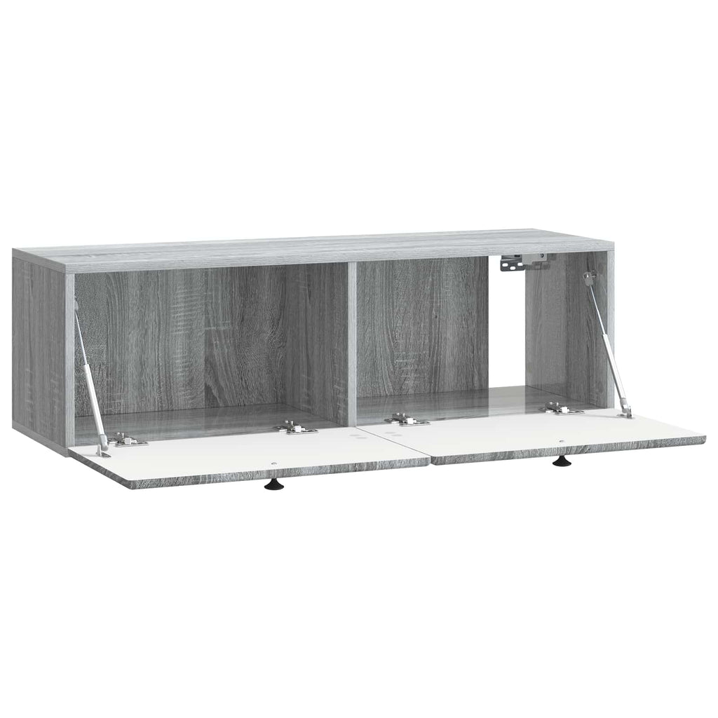Wandmontierter TV-Schrank 98 x 31 x 30 cm Grau Sonoma