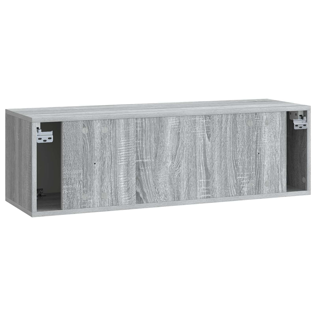 Wandmontierter TV-Schrank 98 x 31 x 30 cm Grau Sonoma
