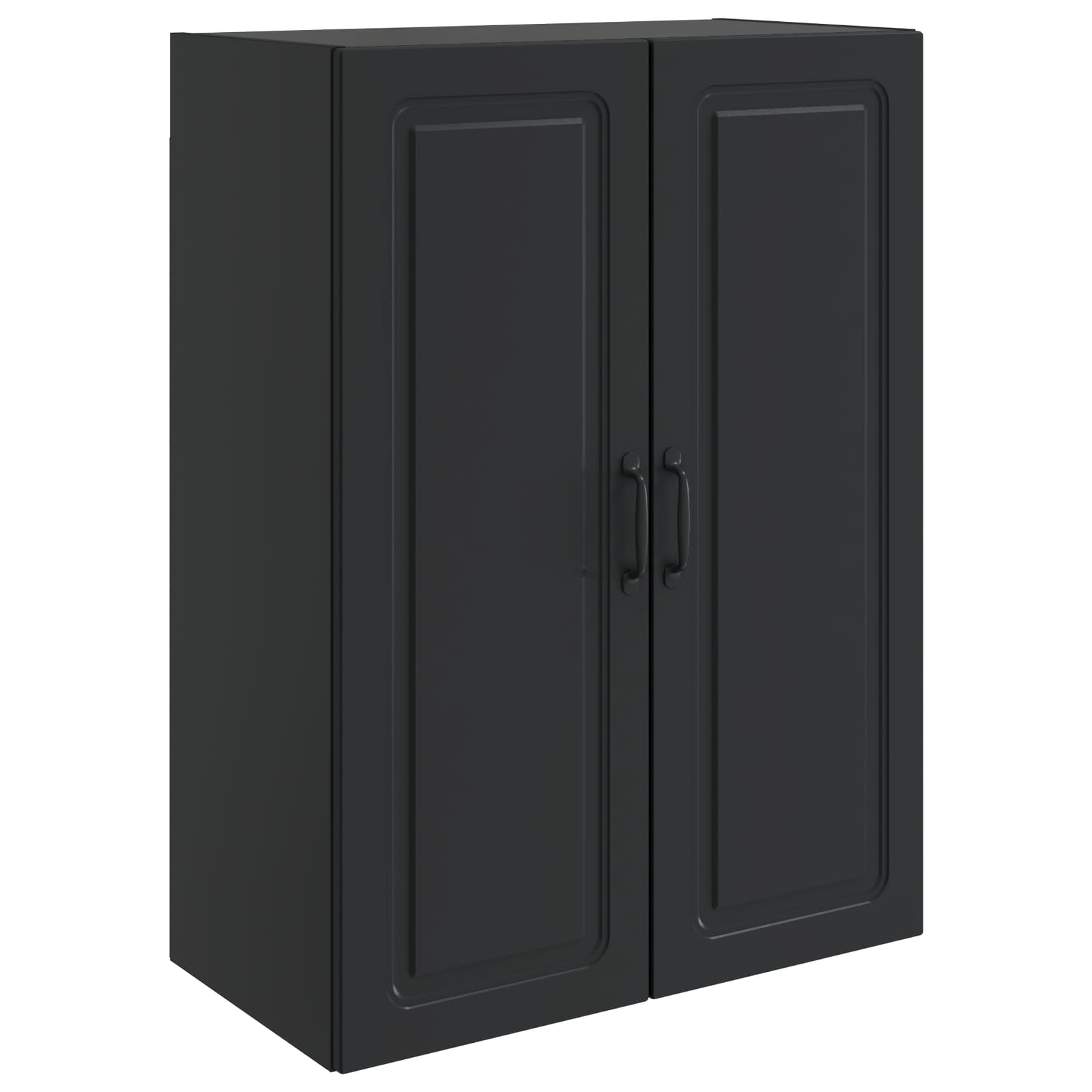 Wandschrank Schwarz 66 x 34,5 x 90 cm Holzwerkstoff