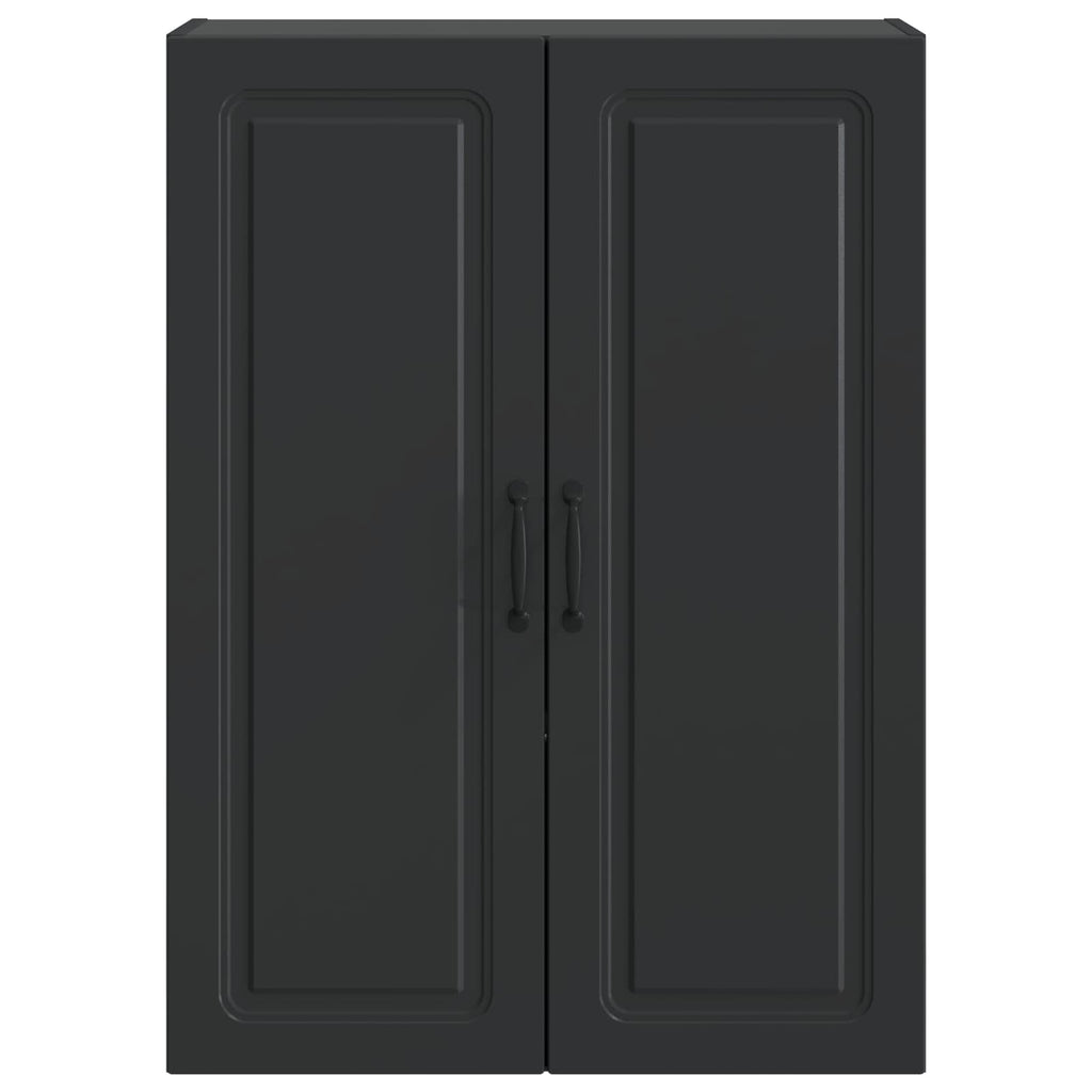 Wandschrank Schwarz 66 x 34,5 x 90 cm Holzwerkstoff