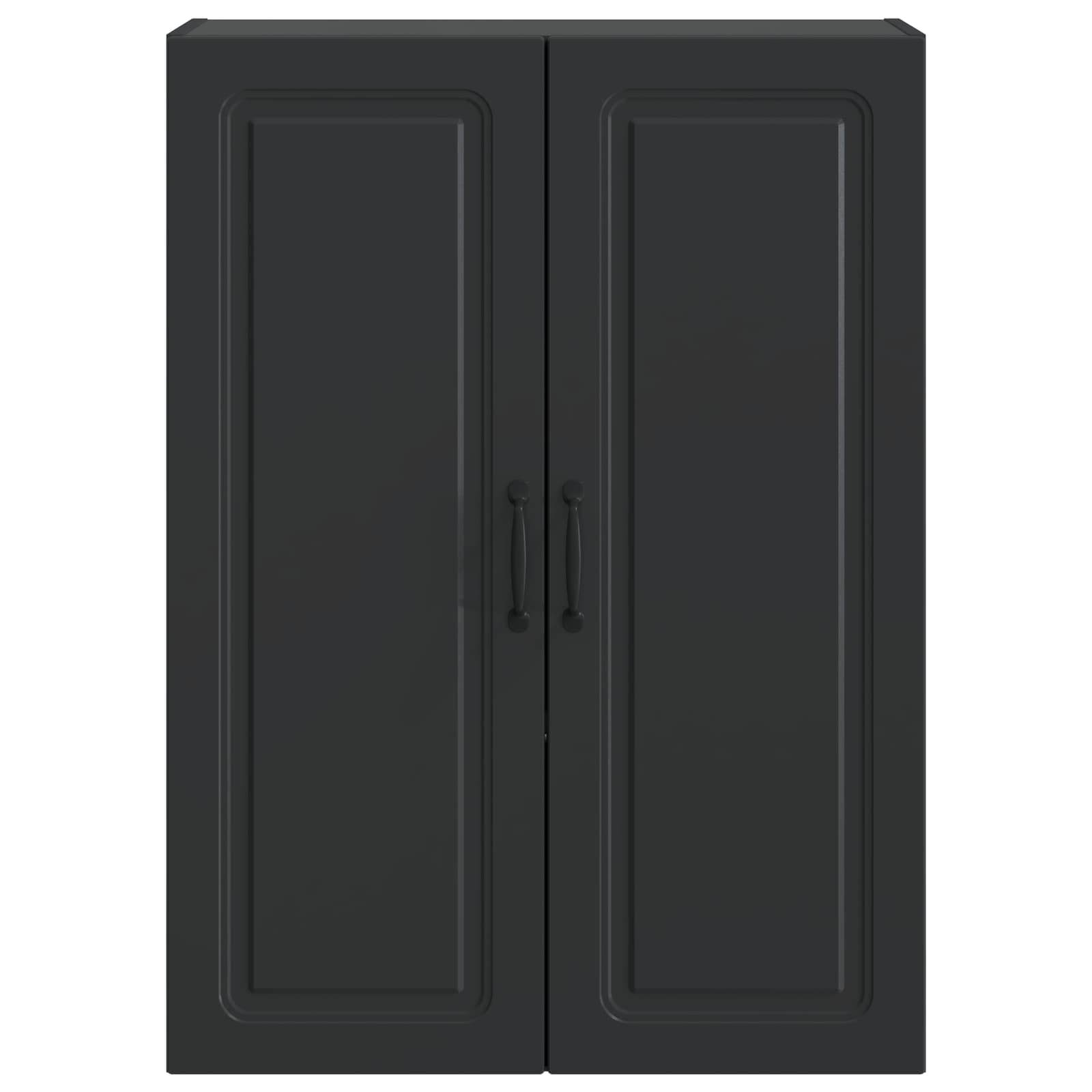 Wandschrank Schwarz 66 x 34,5 x 90 cm Holzwerkstoff