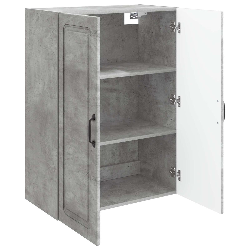 Wandschrank Betongrau 66 x 34,5 x 90 cm Holzwerkstoff