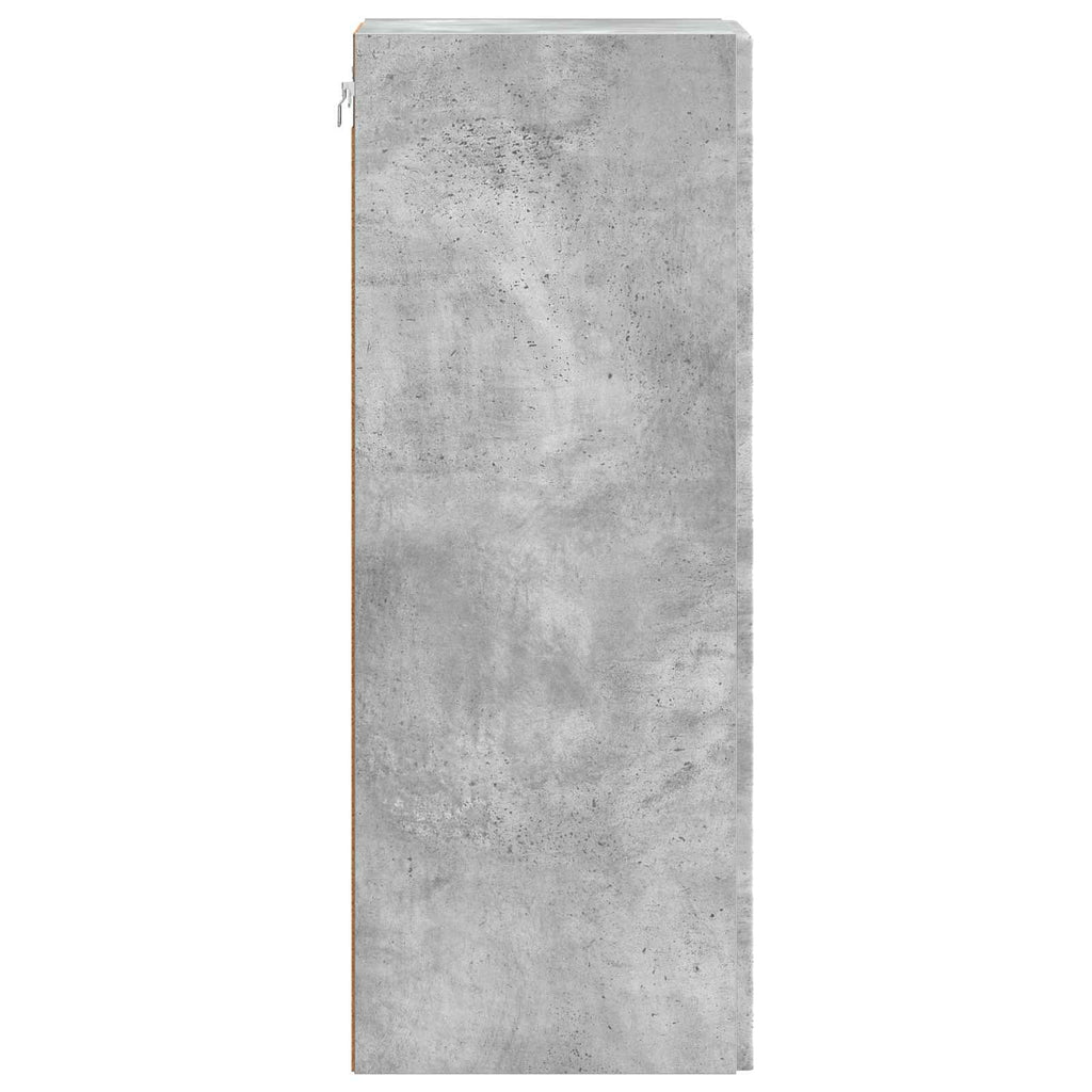 Wandschrank Betongrau 66 x 34,5 x 90 cm Holzwerkstoff