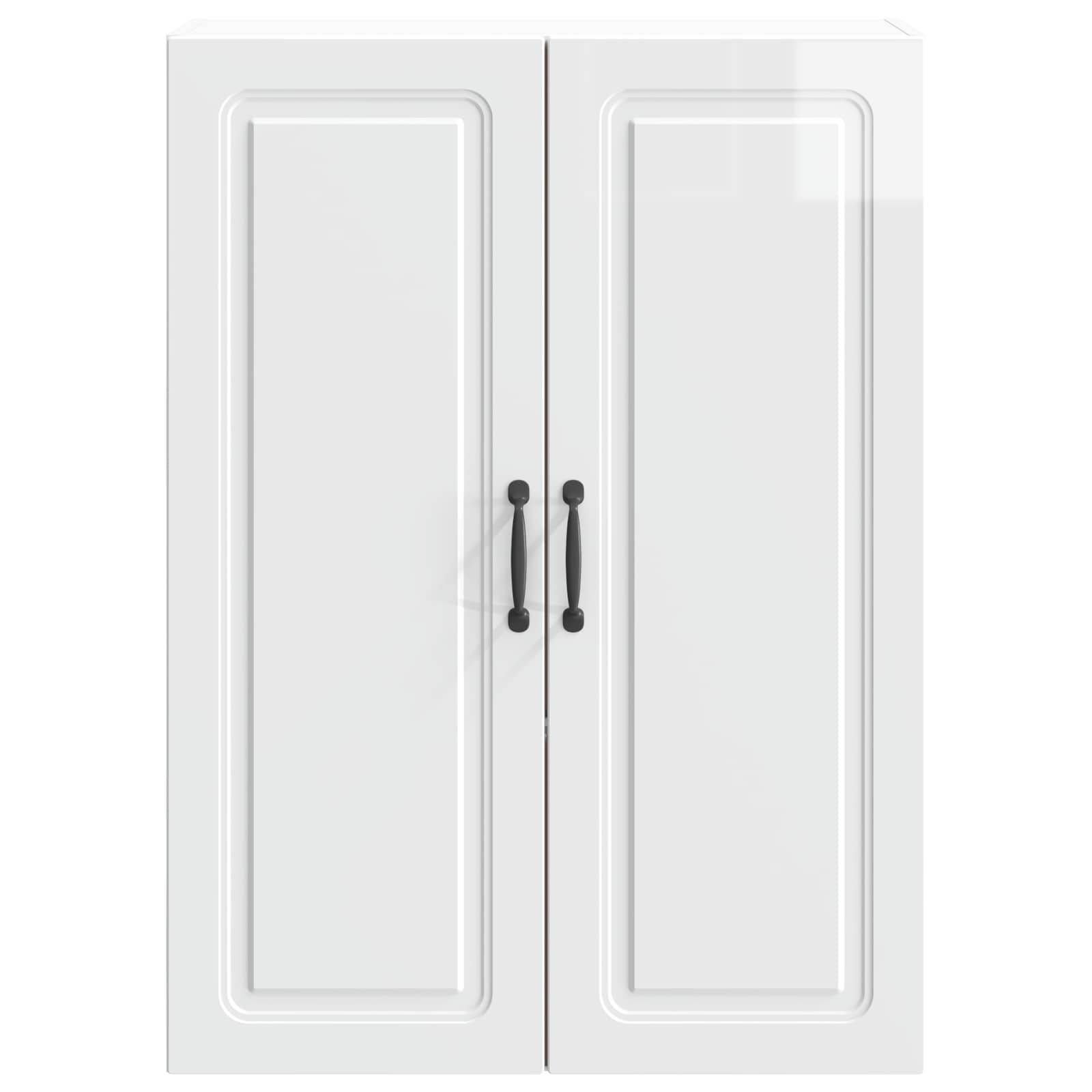 Wandschrank Hochglanz Weiß 66 x 34,5 x 90 cm Holzwerkstoff