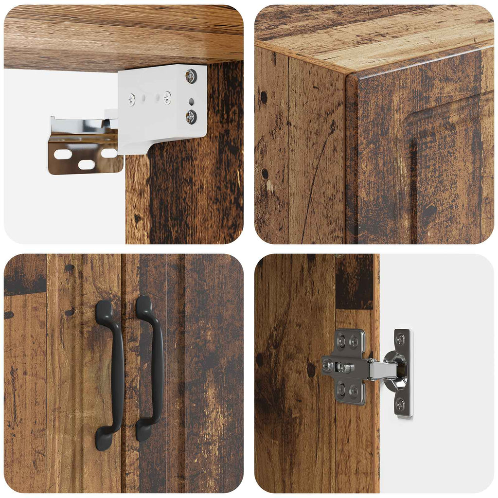 Wandschrank Altholz 66 x 34,5 x 90 cm Holzwerkstoff