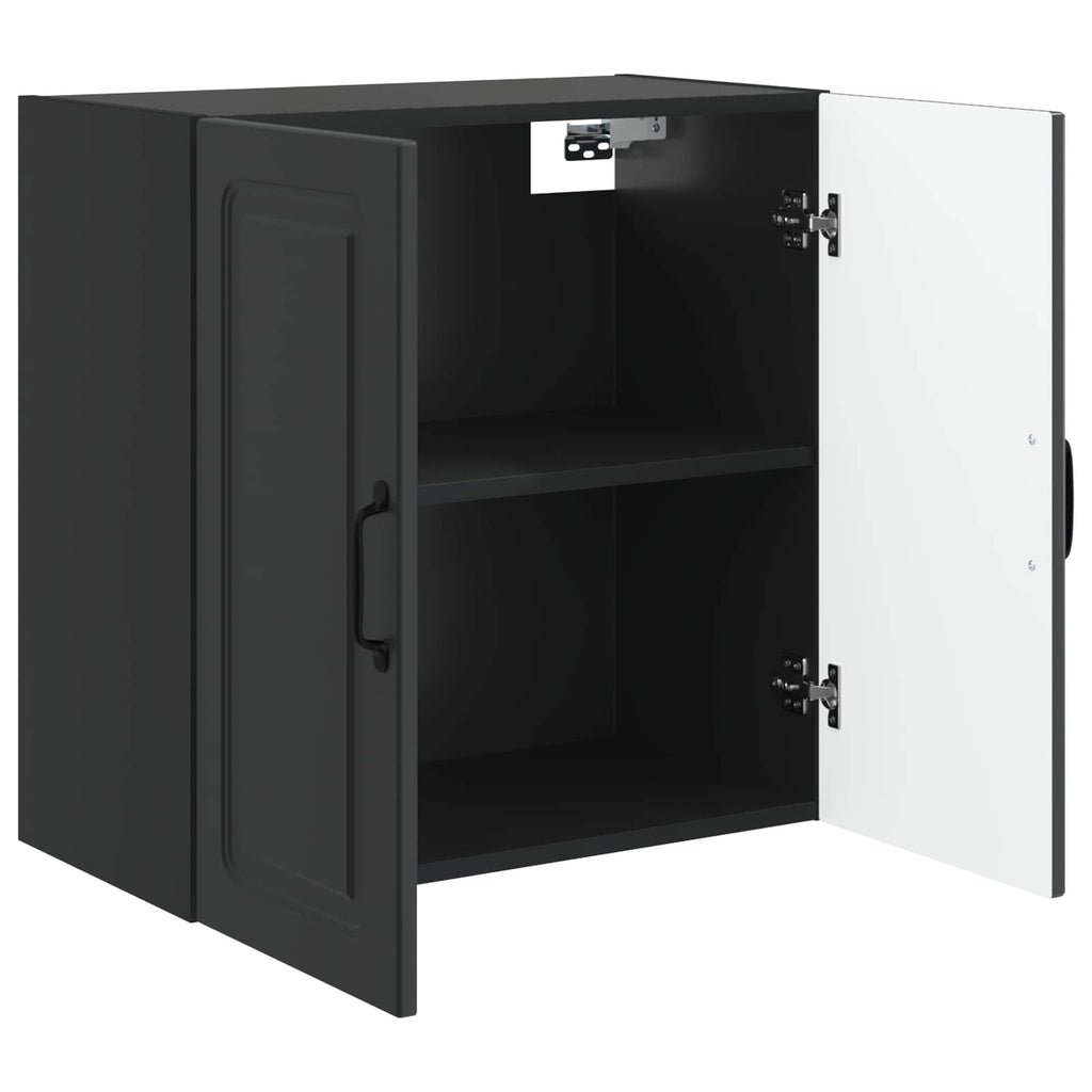 Wandschrank Schwarz 59 x 31 x 60 cm Holzwerkstoff