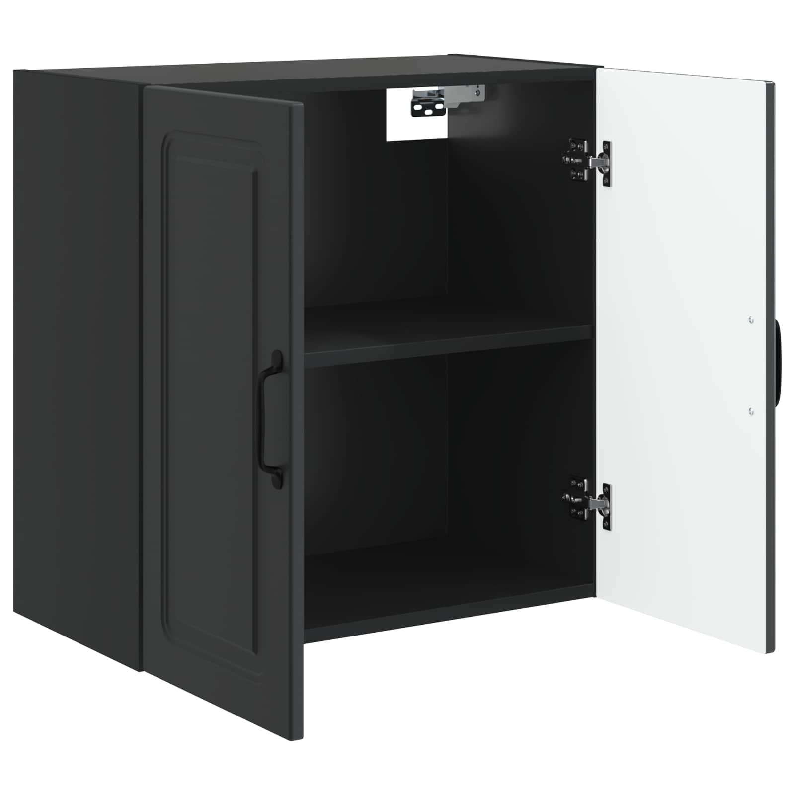 Wandschrank Schwarz 59 x 31 x 60 cm Holzwerkstoff