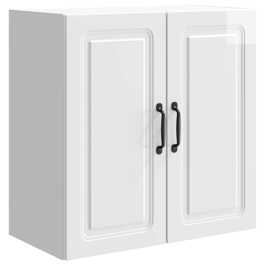 Wandschrank Hochglanz Weiß 59 x 31 x 60 cm Holzwerkstoff