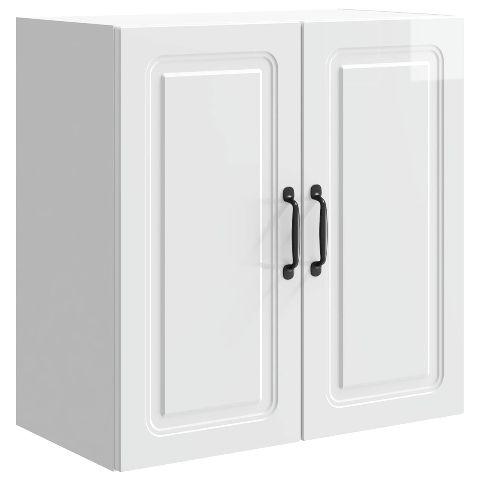 Wandschrank Hochglanz Weiß 59 x 31 x 60 cm Holzwerkstoff