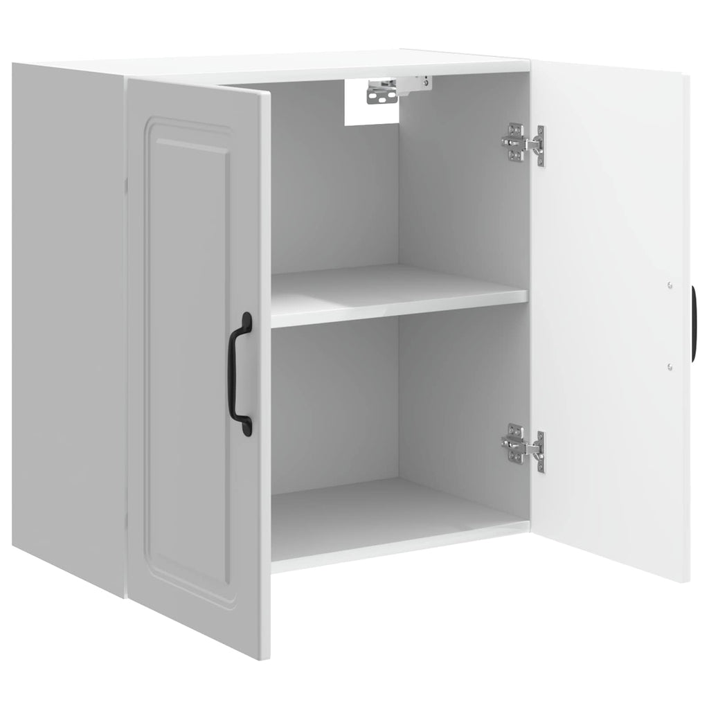 Wandschrank Hochglanz Weiß 59 x 31 x 60 cm Holzwerkstoff
