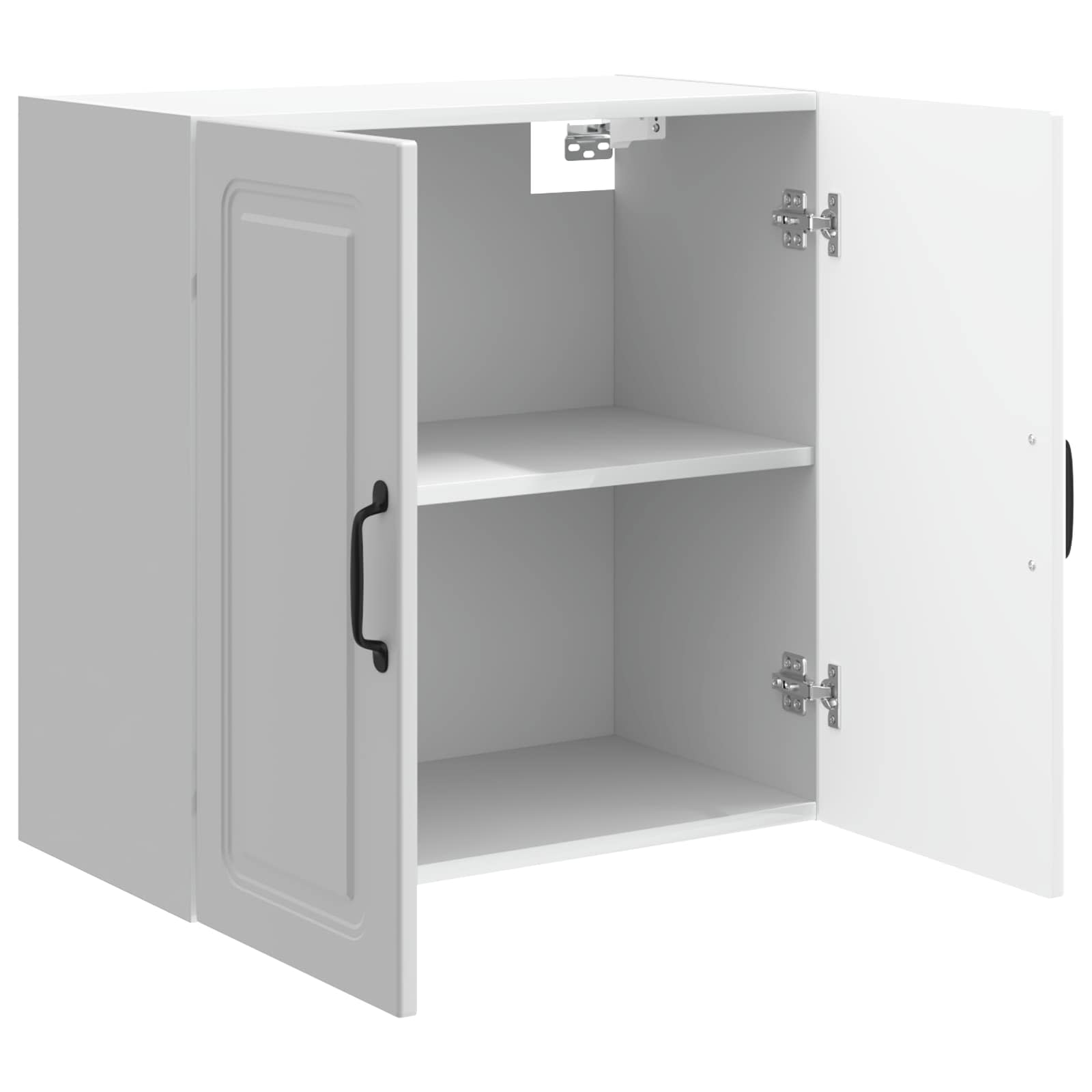 Wandschrank Hochglanz Weiß 59 x 31 x 60 cm Holzwerkstoff