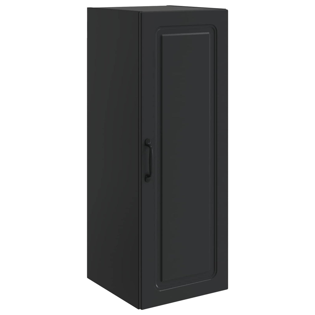 Wandschrank Schwarz 33 x 34,5 x 90 cm Holzwerkstoff