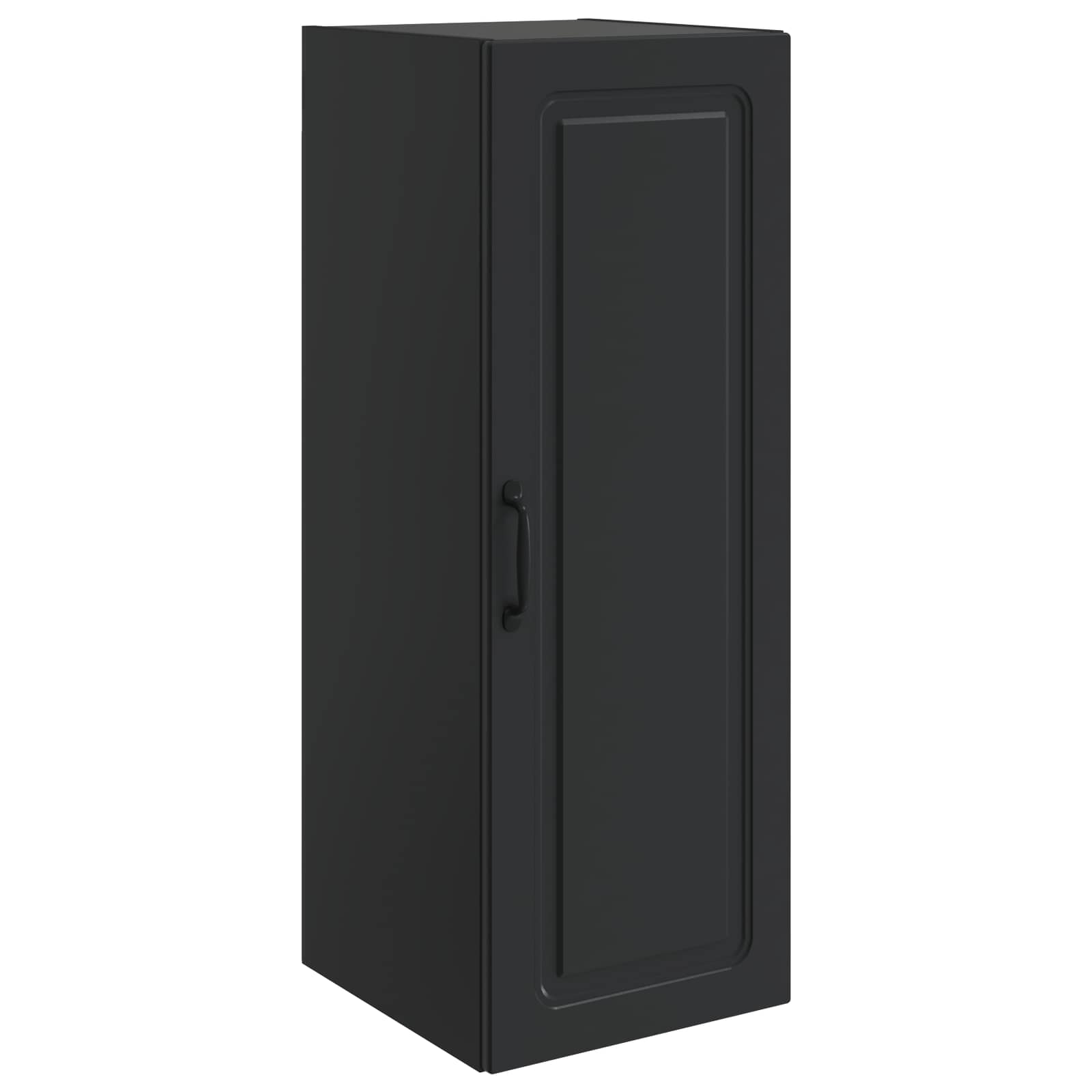Wandschrank Schwarz 33 x 34,5 x 90 cm Holzwerkstoff