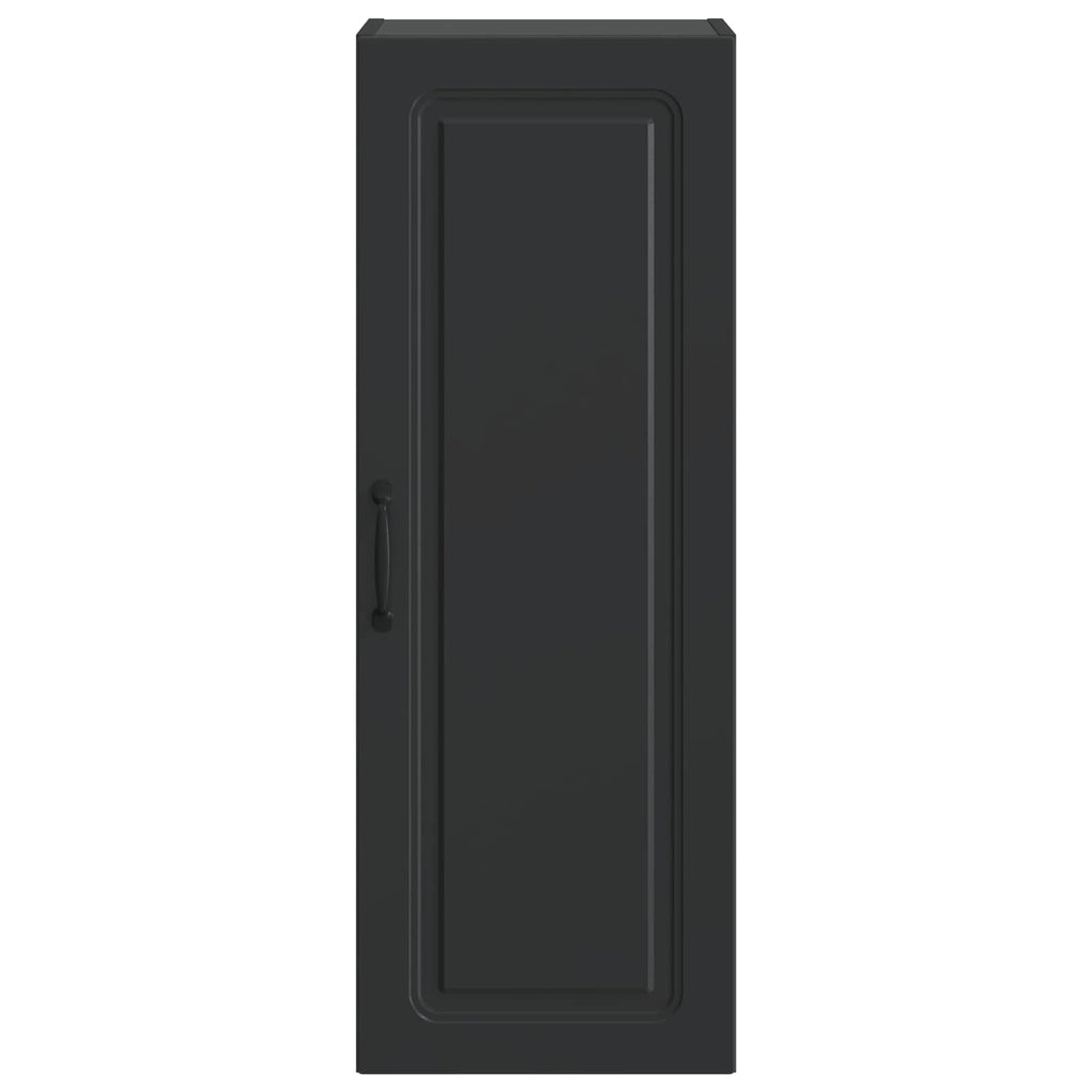 Wandschrank Schwarz 33 x 34,5 x 90 cm Holzwerkstoff