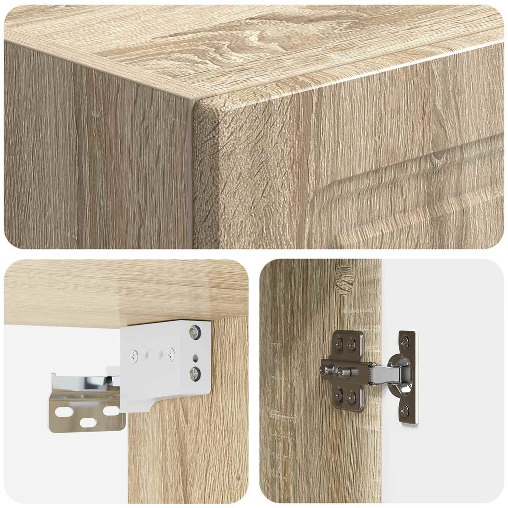 Wandschrank Sonoma-Eiche 33 x 34,5 x 90 cm Holzwerkstoff
