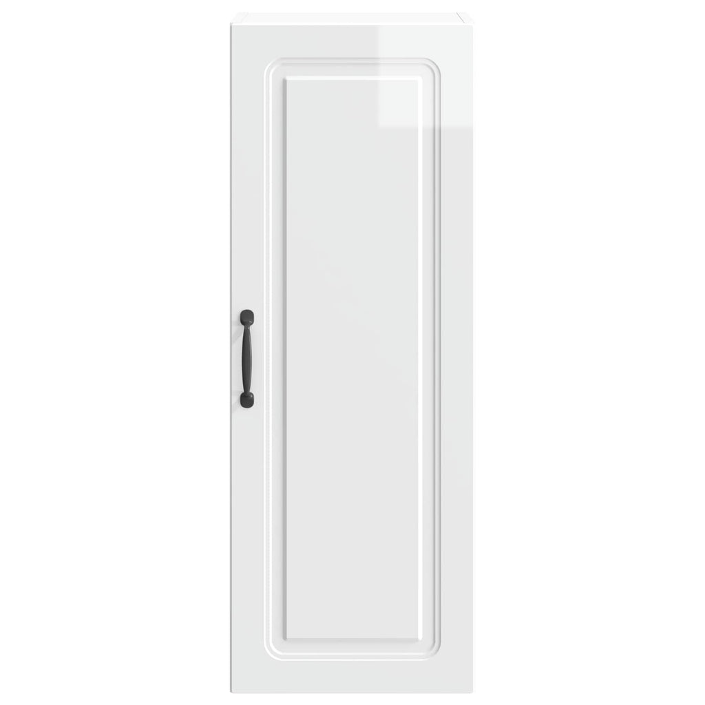 Wandschrank Hochglanz Weiß 33 x 34,5 x 90 cm Holzwerkstoff