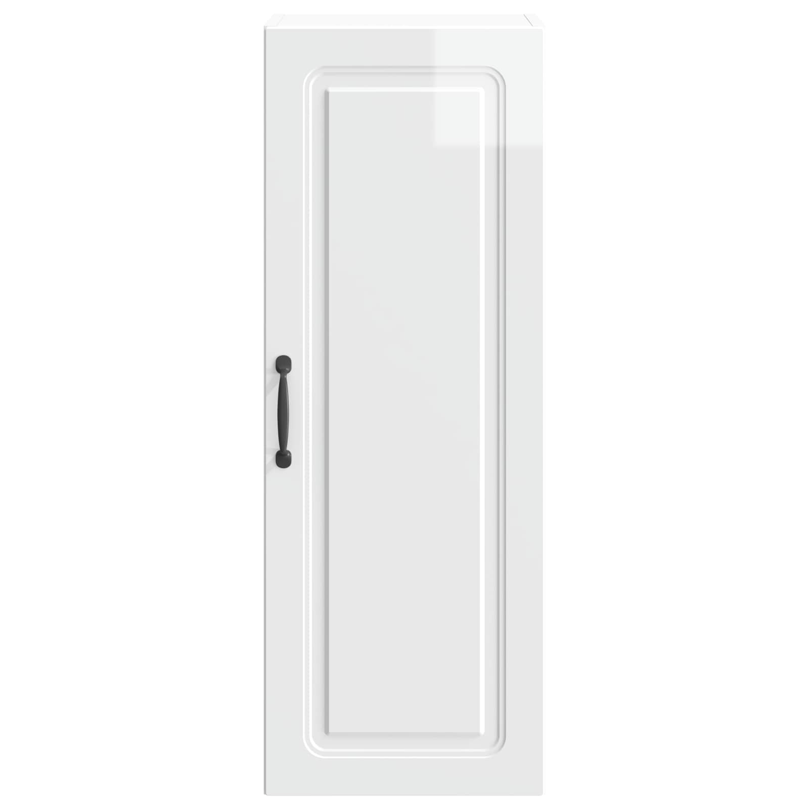 Wandschrank Hochglanz Weiß 33 x 34,5 x 90 cm Holzwerkstoff