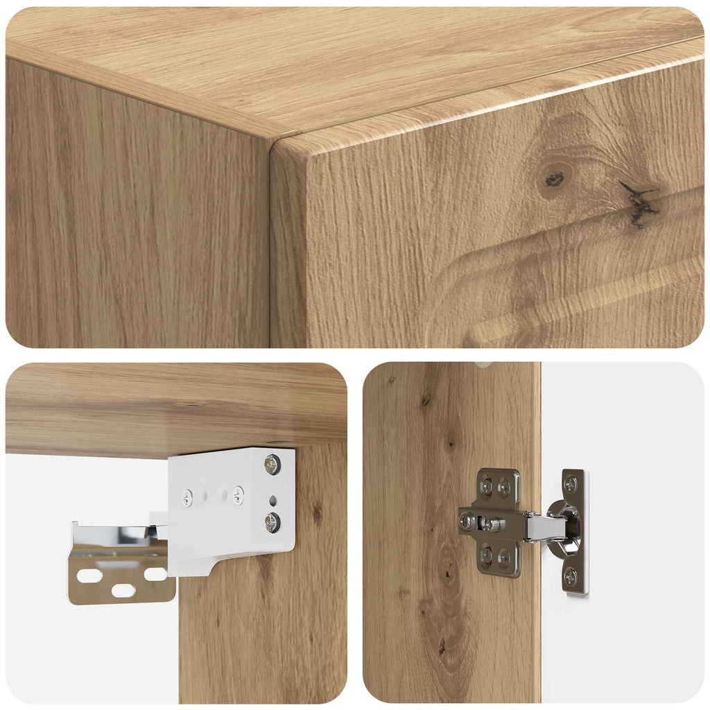 Wandschrank Artisan-Eiche 33 x 34,5 x 90 cm Holzwerkstoff