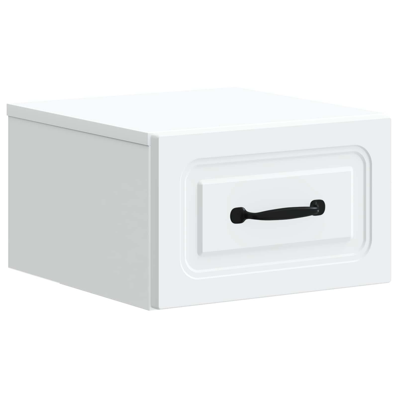 Wandmontierter Nachttisch 2 pcs Weiß 34,5 x 33 x 20 cm