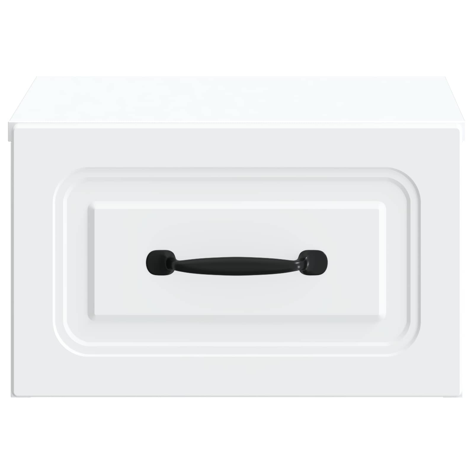 Wandmontierter Nachttisch 2 pcs Weiß 34,5 x 33 x 20 cm