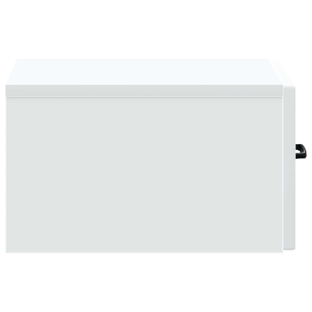 Wandmontierter Nachttisch 2 pcs Weiß 34,5 x 33 x 20 cm