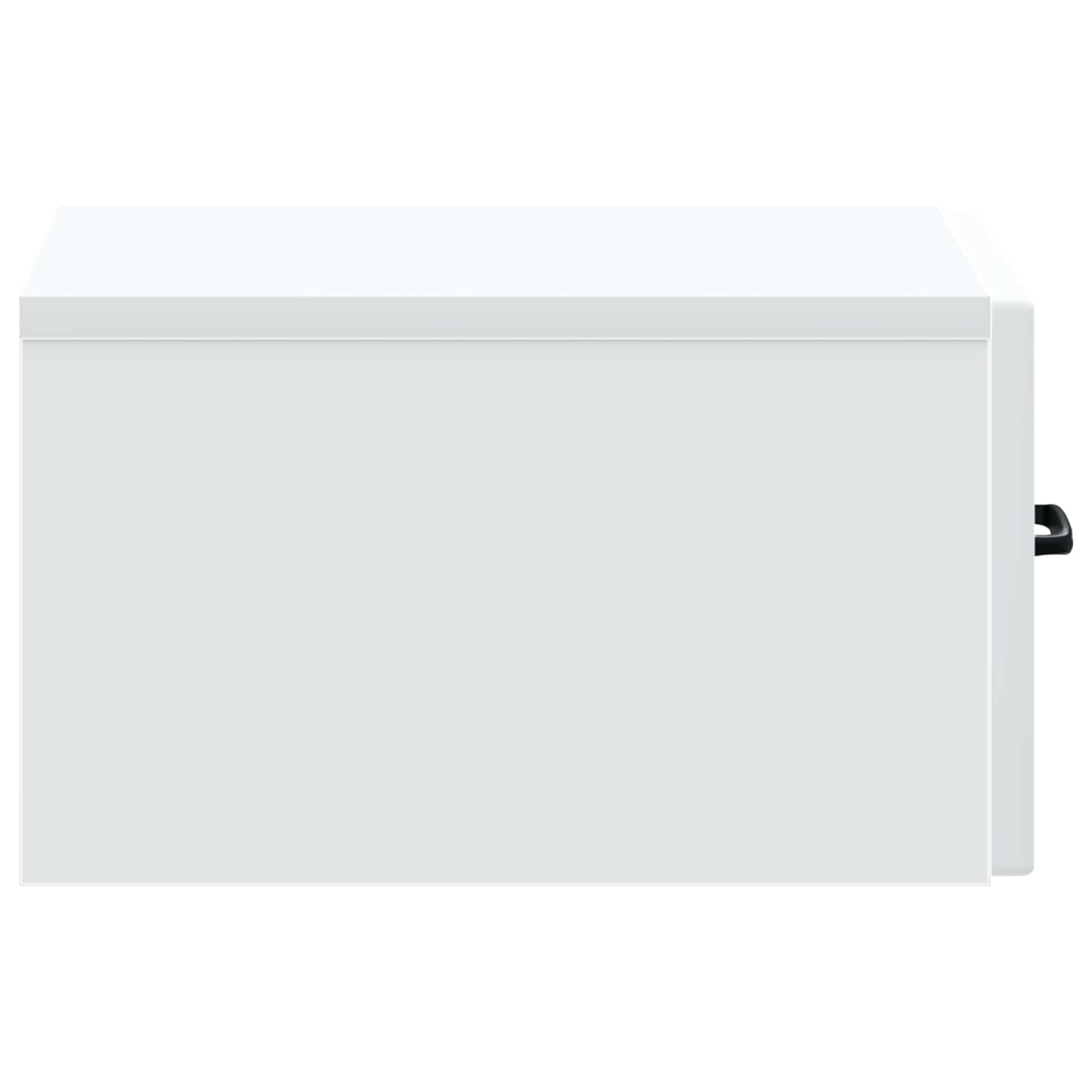 Wandmontierter Nachttisch 2 pcs Weiß 34,5 x 33 x 20 cm