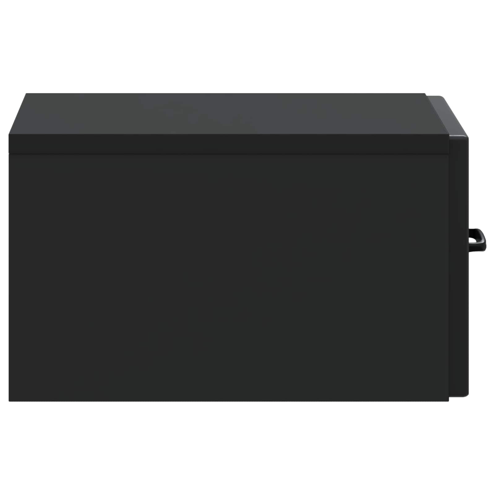 Wandmontierter Nachttisch 2 pcs Schwarz 34,5 x 33 x 20 cm