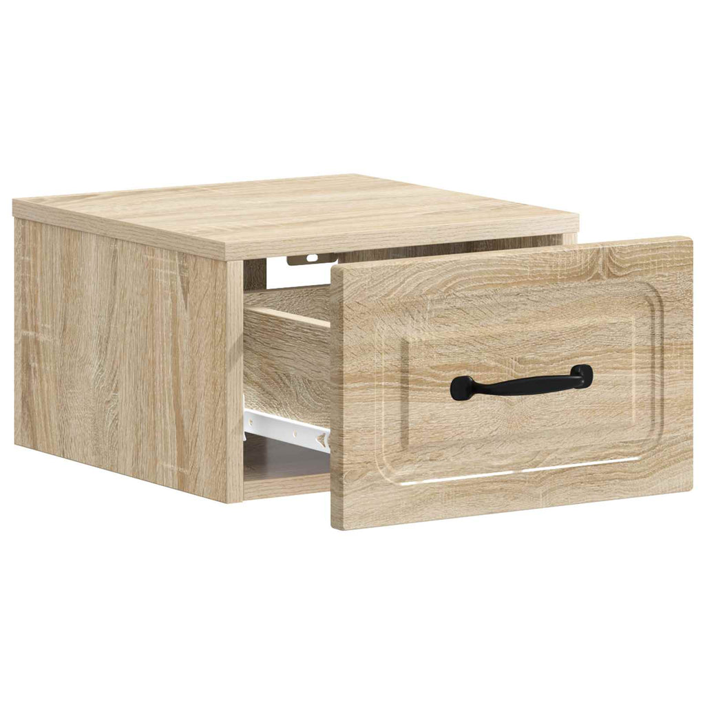 Wandmontierter Nachttisch Sonoma-Eiche 34,5 x 33 x 20 cm