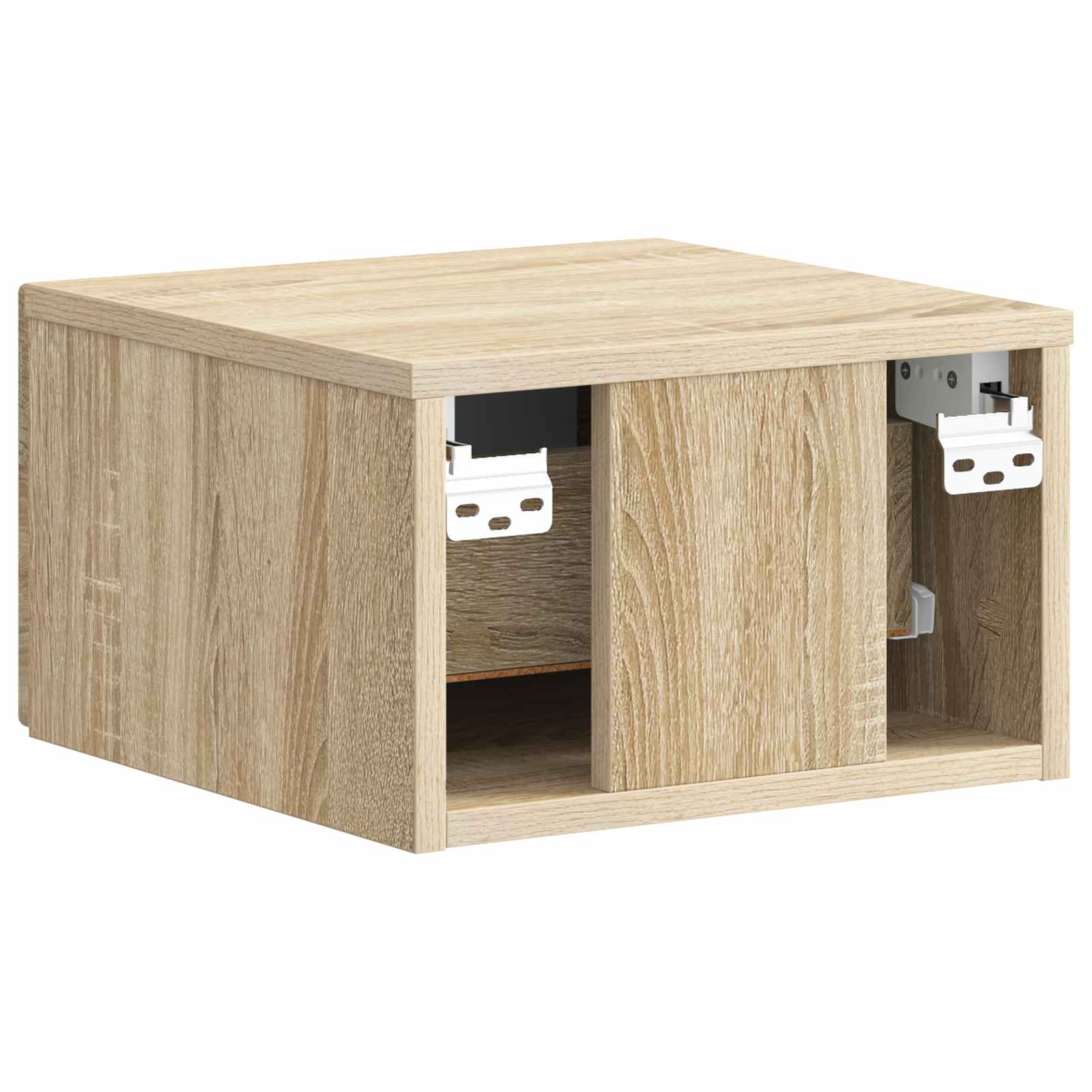 Wandmontierter Nachttisch 2 pcs Sonoma-Eiche 34,5 x 33 x 20 cm