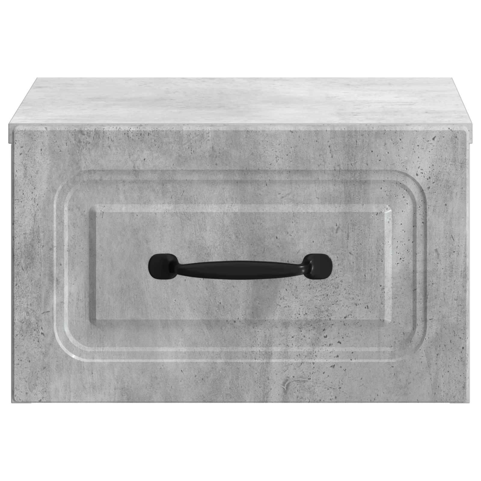 Wandmontierter Nachttisch 2 pcs Betongrau 34,5 x 33 x 20 cm