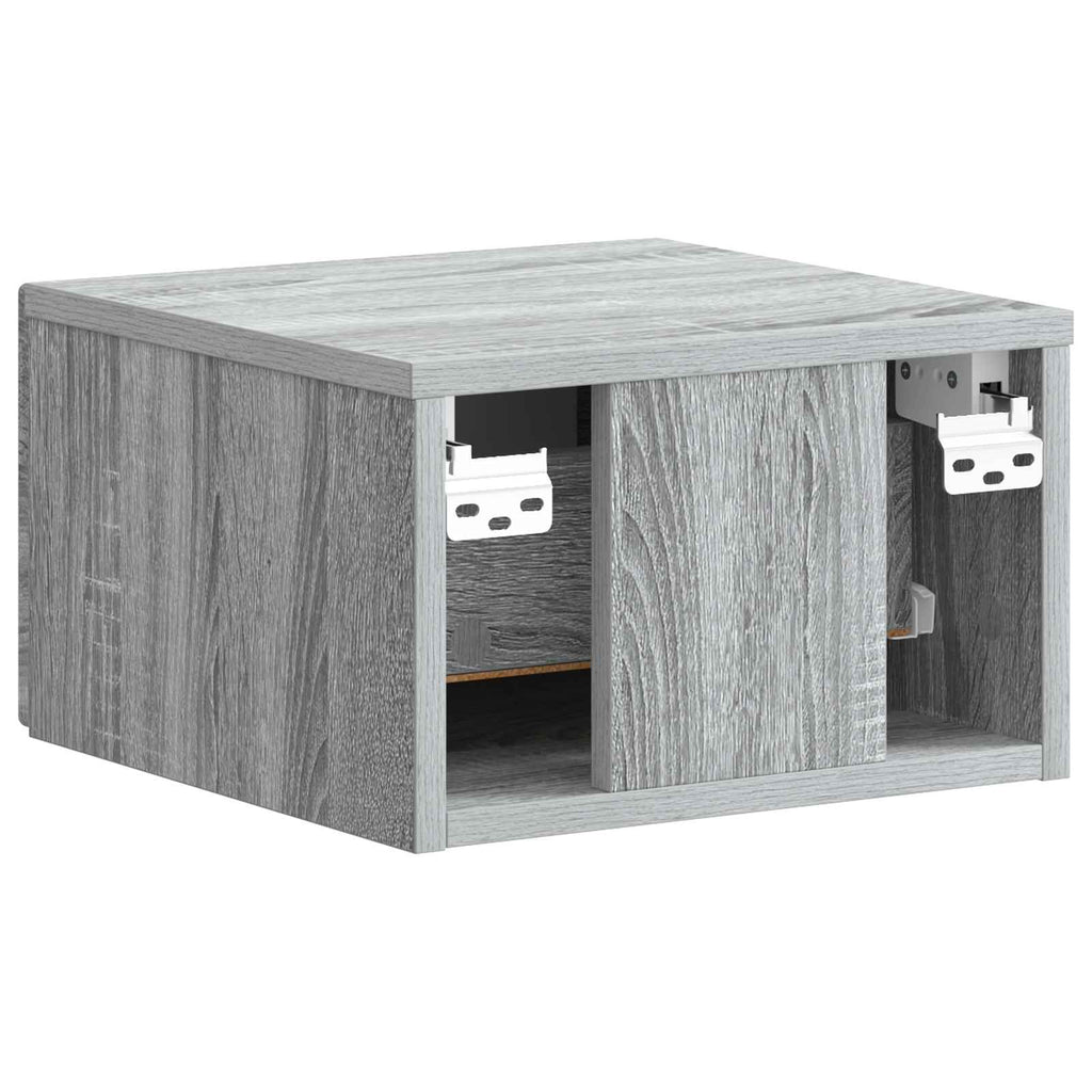 Wandmontierter Nachttisch Graues Sonoma 34,5 x 33 x 20 cm
