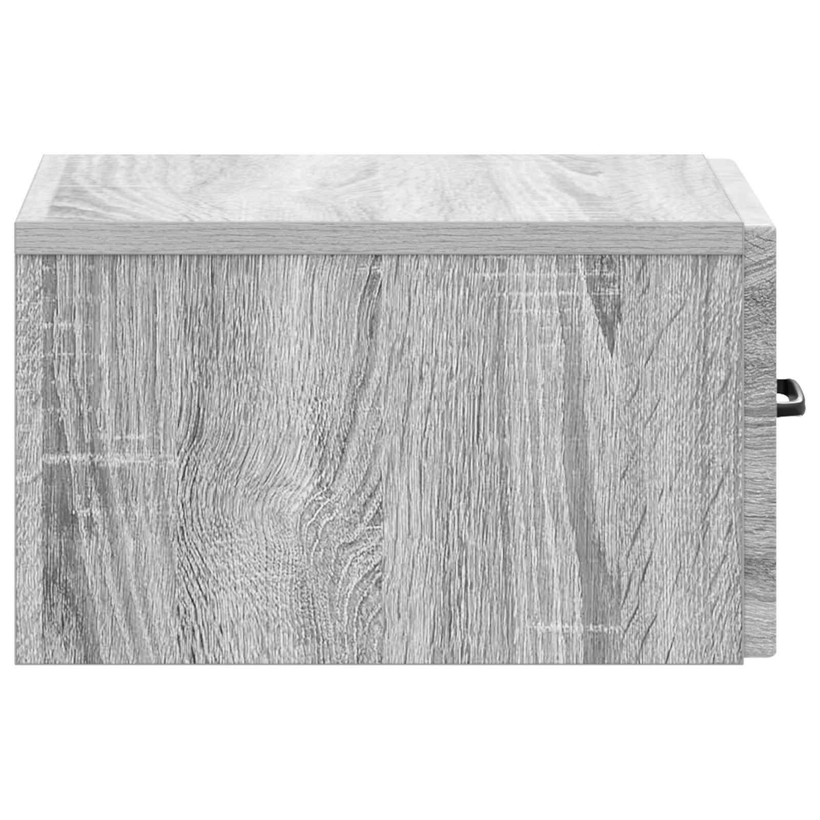 Wandmontierter Nachttisch Graues Sonoma 34,5 x 33 x 20 cm