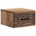 Wandmontierter Nachttisch Altholz 34,5 x 33 x 20 cm