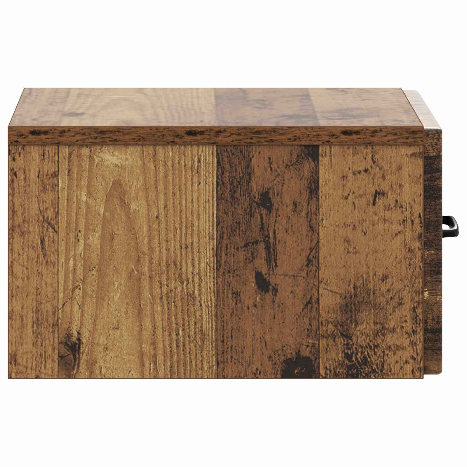 Wandmontierter Nachttisch Altholz 34,5 x 33 x 20 cm