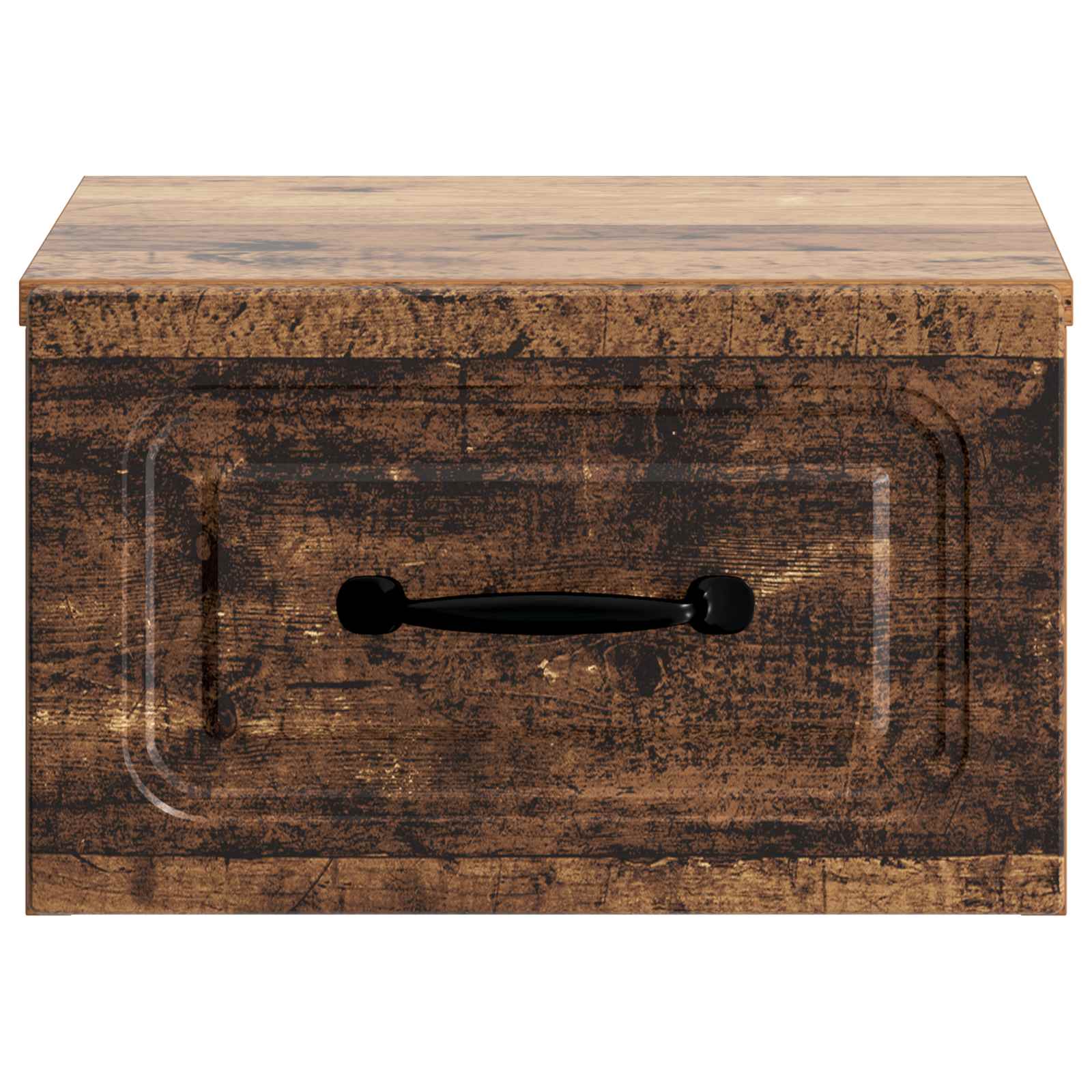 Wandmontierter Nachttisch 2 pcs Altholz 34,5 x 33 x 20 cm
