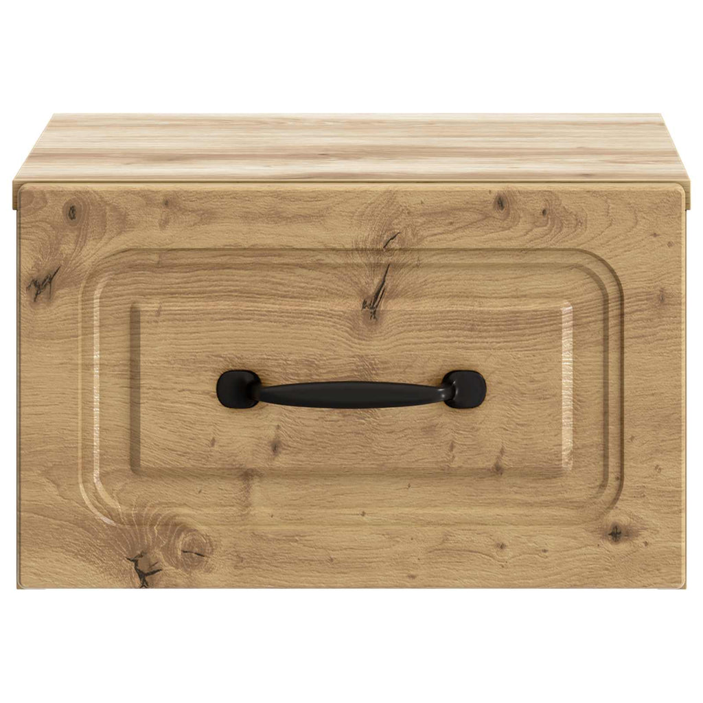 Wandmontierter Nachttisch 2 pcs Artisan-Eiche 34,5 x 33 x 20 cm