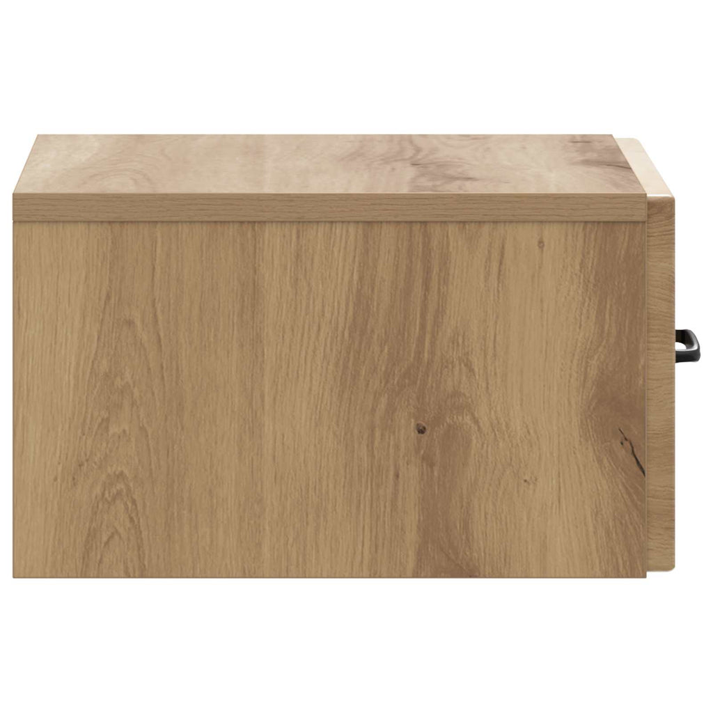 Wandmontierter Nachttisch 2 pcs Artisan-Eiche 34,5 x 33 x 20 cm