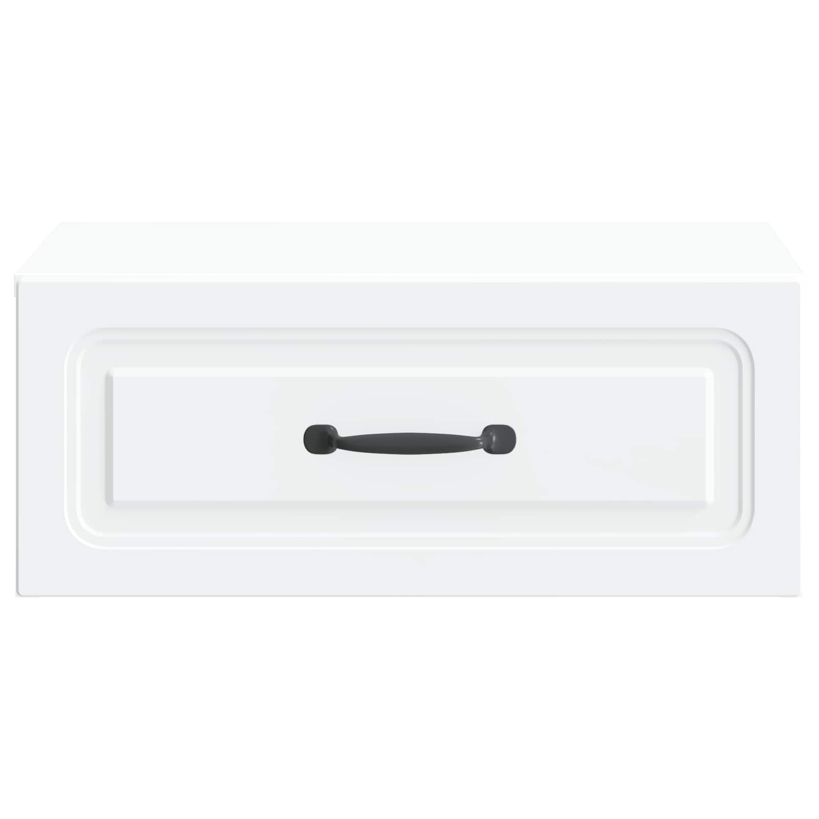Wandmontierter Nachttisch 2 pcs Weiß 49 x 34,5 x 20 cm