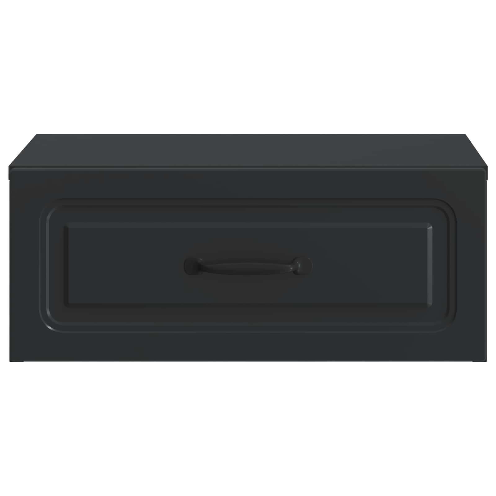 Wandmontierter Nachttisch 2 pcs Schwarz 49 x 34,5 x 20 cm