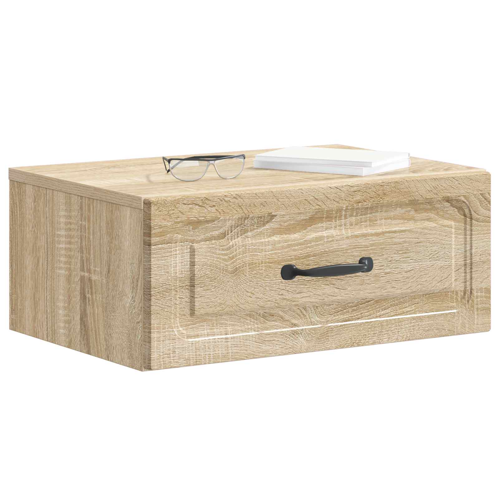 Wandmontierter Nachttisch Sonoma-Eiche 49 x 34,5 x 20 cm