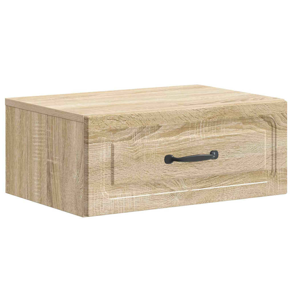 Wandmontierter Nachttisch 2 pcs Sonoma-Eiche 49 x 34,5 x 20 cm