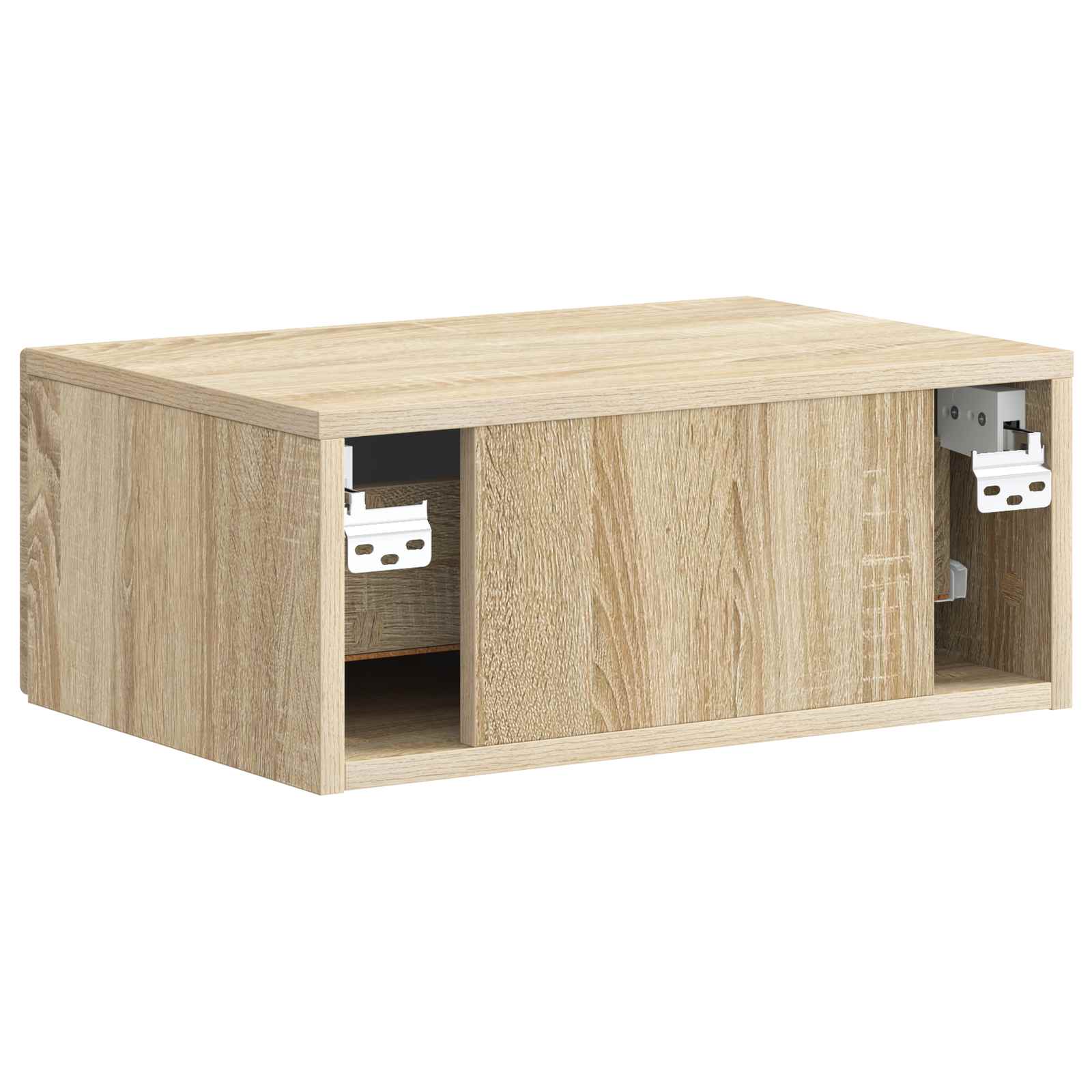 Wandmontierter Nachttisch 2 pcs Sonoma-Eiche 49 x 34,5 x 20 cm