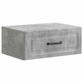 Wandmontierter Nachttisch Betongrau 49 x 34,5 x 20 cm