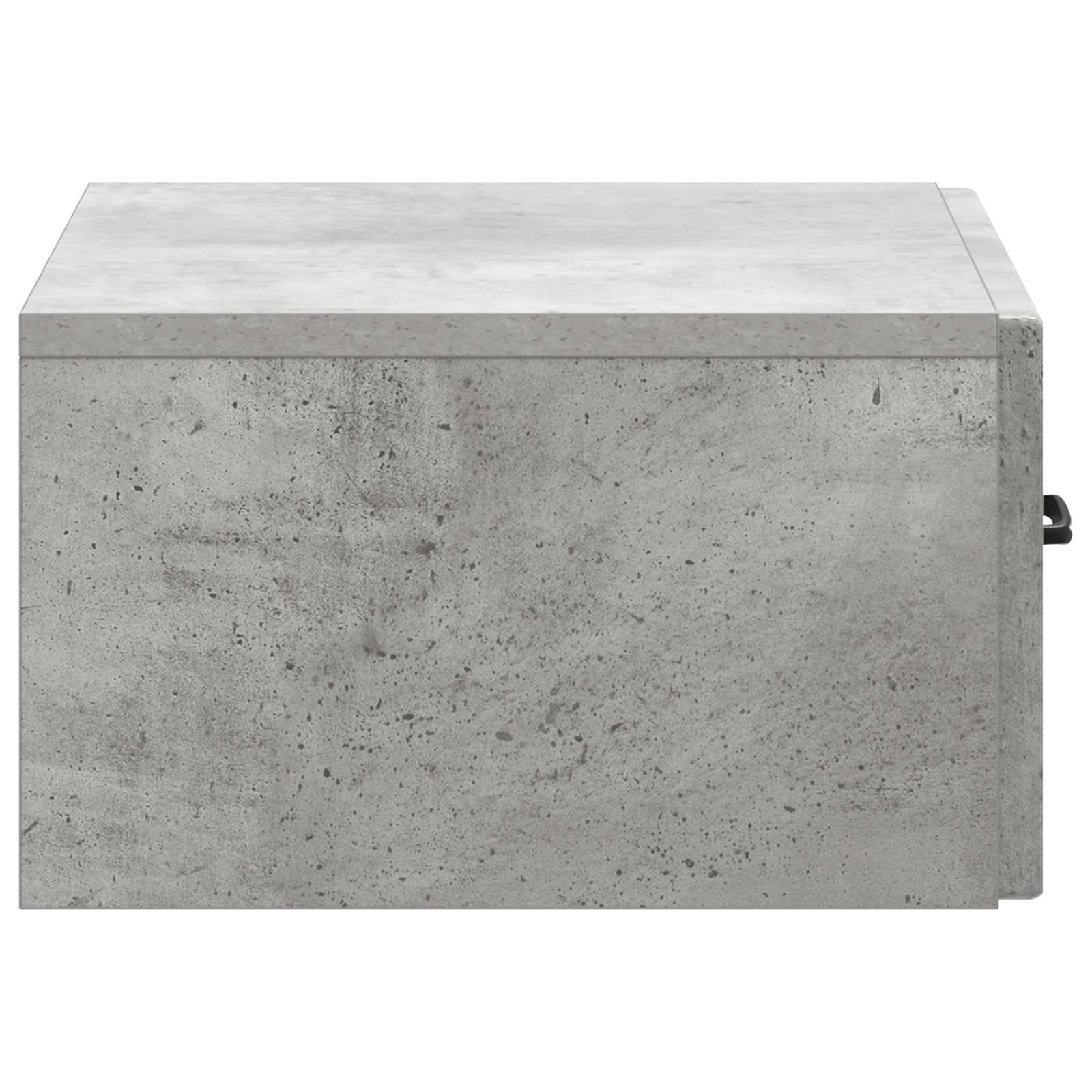 Wandmontierter Nachttisch Betongrau 49 x 34,5 x 20 cm