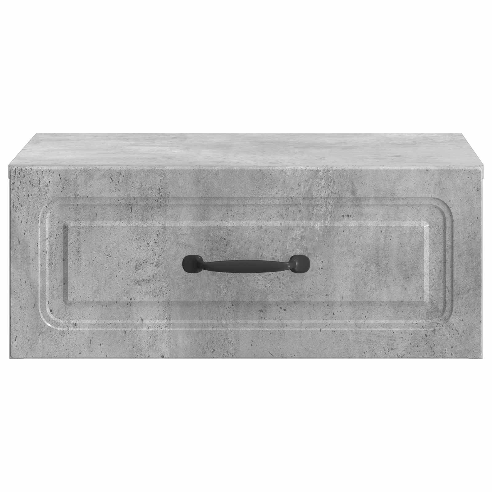 Wandmontierter Nachttisch 2 pcs Betongrau 49 x 34,5 x 20 cm